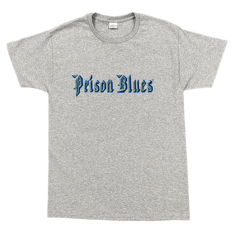 T-Shirt w/Brilliant Silver and Royal Blue Metal classic Logo