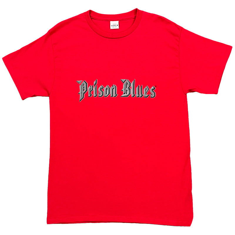 T-Shirt w/Brilliant Silver and White Metal classic Logo