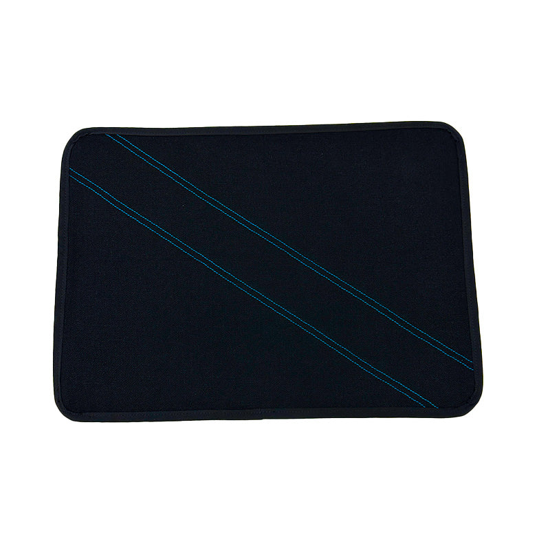 Place Mat Black Denim with Hickory