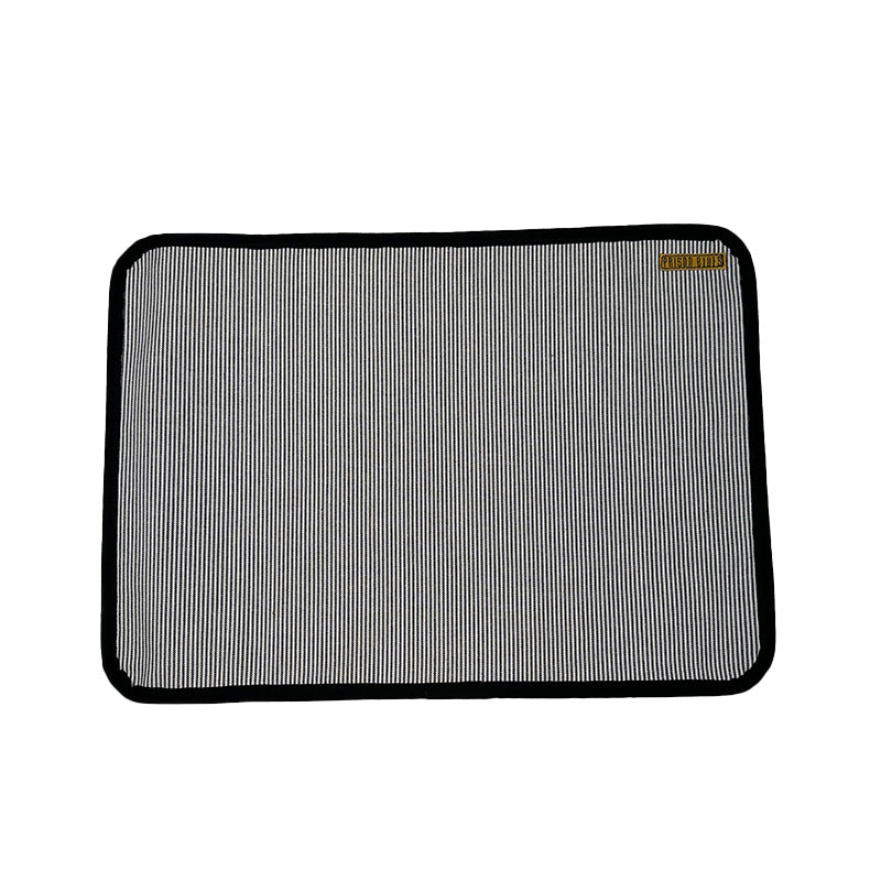 Place Mat Black Denim with Hickory