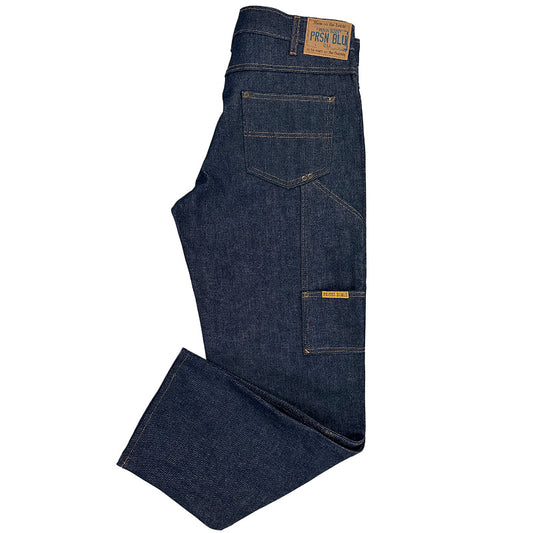 Double Knee Jeans w/out buttons Rigid Blue