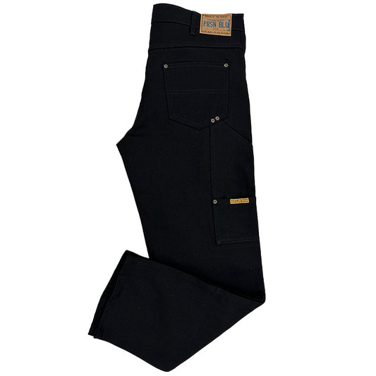 Double Knee Jeans w/out buttons Rinsed Blue