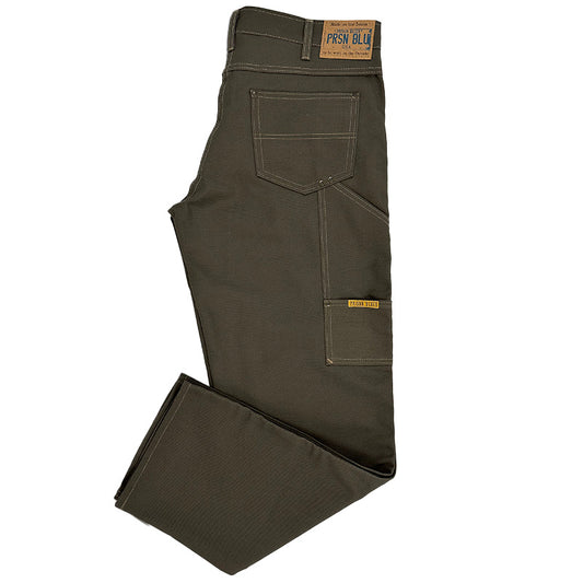 Double Knee Jeans w/out buttons Rinsed Olive