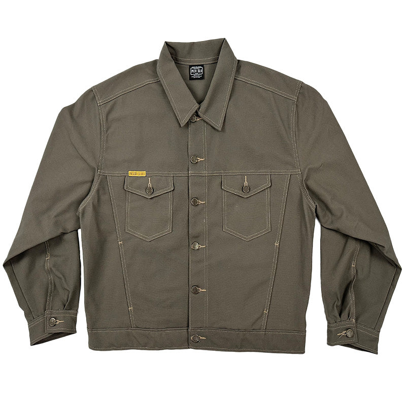Western Jacket Rinsed Olive Unlined