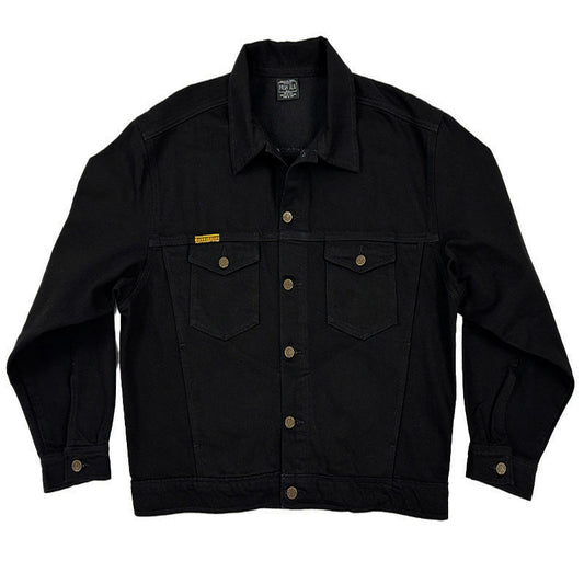 Western Jacket Rinsed Black Unlined