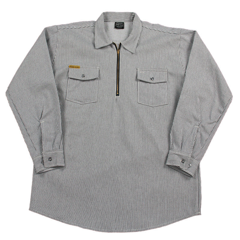 Work Shirt Hickory Long Sleeve Tall w/Front Zipper